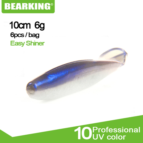 Bearking-señuelo de silicona suave, cebo profesional de calidad, carpa Artificial, Wobblers, 4 