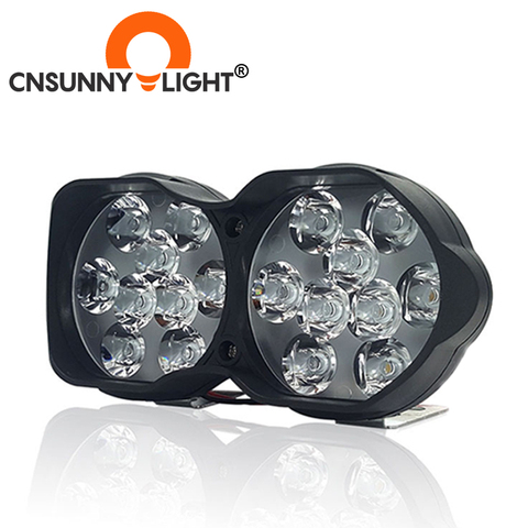 CNSUNNYLIGHT motocicletas LED faro lámpara 16 w 2000Lm moto Scooters niebla proyector 6500 K blanco unidad de trabajo Spot luces ► Foto 1/1