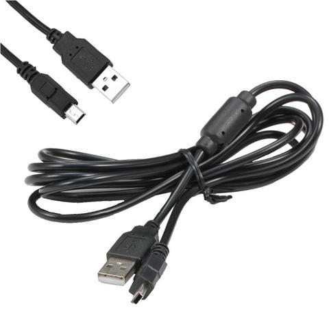 Cable de carga USB de 1,8 m con anillo magnético para Gaming, Cargador usb para ps3, mando inalámbrico para Sony Playstation PS3 ► Foto 1/6