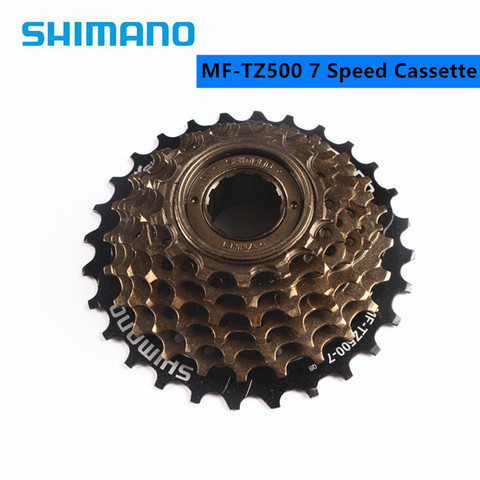 Shimano bicicletas rueda libre... MF-TZ500 / TZ21 7 piñón libre de cinta de velocidad 14-28T para MTB Ciclismo de Carretera bicicleta de la bici de actualización de TZ21 ► Foto 1/4