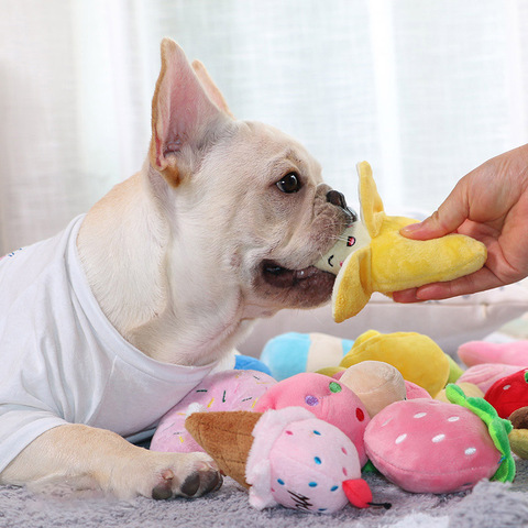 Divertido Juguetes para perros mascotas juguete masticable para perros de peluche de juguete cachorro Squeak perro interactivo juguetes para perros mascotas productos Jouet Chien ► Foto 1/6