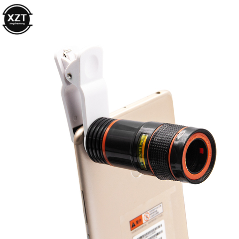 Lente de cámara para teléfono móvil, teleobjetivo con Zoom 8X 12X, telescopio externo HD con Clip Universal para iPhone 11, Xs, X, Android ► Foto 1/6