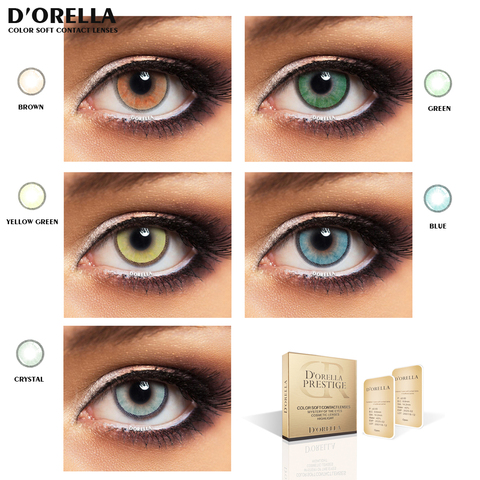 D Orella-lentillas cosméticas AURORA IISeries, lentillas de colores para ojos, contactos de color, 14,2 MM, 1 par ► Foto 1/6
