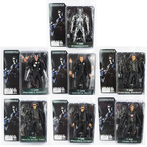 NECA el Terminator T-800 T-1000 endoesqueleto PVC figura de acción coleccionable modelo de juguete ► Foto 1/6