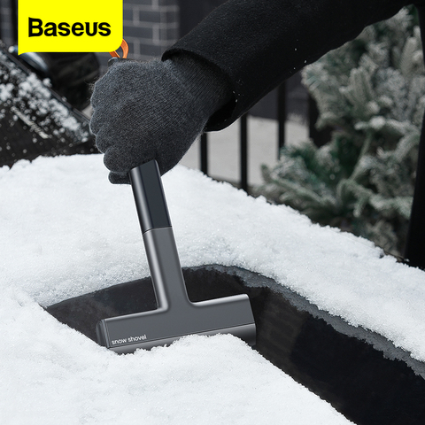 Baseus-raspador de hielo para coche cortavientos, cepillo de cristal de limpieza rápida, quitanieves, herramienta de TPU, cepillo y pala de nieve para ventana automática ► Foto 1/6