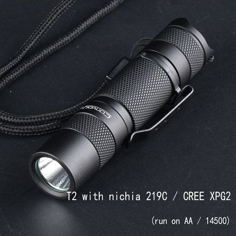 Convoy T2 con nichia 219c / CREE xpg2 / Samsung LH351D, versión AA / 14500 ► Foto 1/4