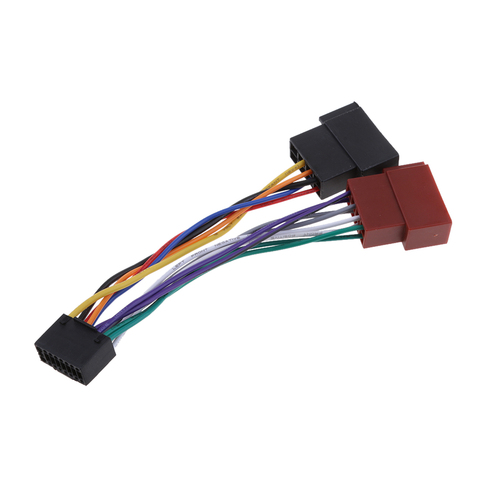 Cable adaptador de sonido para Radio de coche, de 16 conector ISO pines para Kenwood / JVC ► Foto 1/6