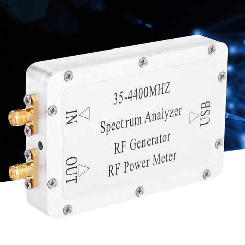 Analizador de espectro de 35-4400MHz con medidor de potencia de fuente de señal de barrido de carcasa de aleación de aluminio con interfaz USB de alta calidad ► Foto 1/6