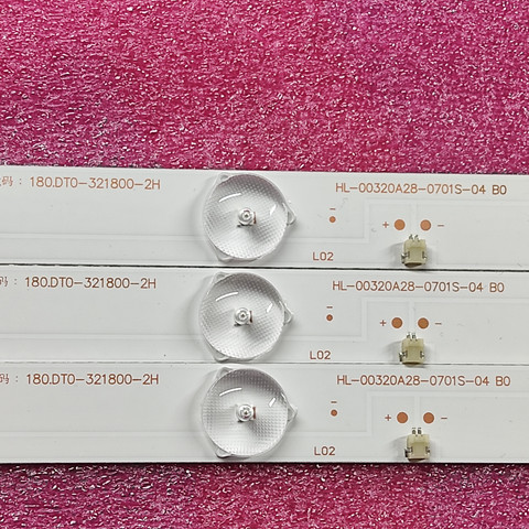 Tiras de retroiluminación LED para TV SHIVAKI, STV-32LED14 de barras LED HL-00320A28-0701S-04 B0, reglas, bandas, bandas, ZDCX32D07-ZC14FG-05, matriz de cintas ► Foto 1/5