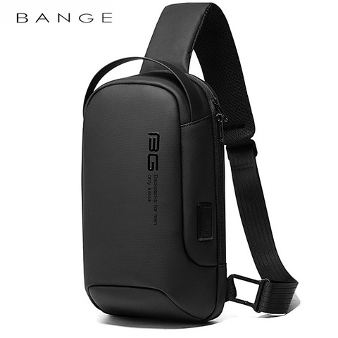 BANGE-Bolso cruzado multifunción para hombre, bolsas de mensajero de hombro, impermeable, de viaje corto, para el pecho, novedad de 2022 ► Foto 1/6