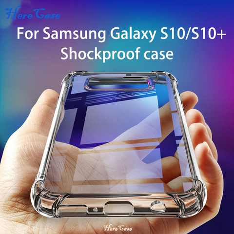 Funda de silicona suave y transparente para SAMSUNG GALAXY, carcasa de TPU antigolpes para SAMSUNG GALAXY S21 S20 S10 5G S10E PLUS ► Foto 1/6