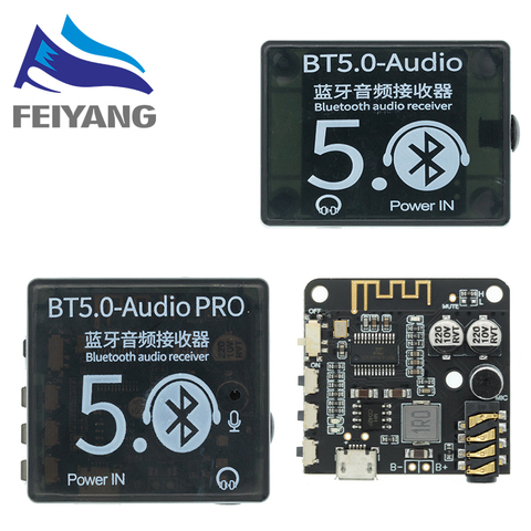 Mini placa decodificadora Bluetooth 5,0, receptor de Audio BT5.0 PRO, reproductor MP3 sin pérdidas, módulo amplificador de música estéreo inalámbrico con funda ► Foto 1/6