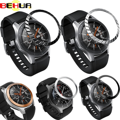 Funda de anillo con bisel de Metal para Samsung Galaxy Watch, 46mm/42mm Gear S2 S3 frontier Bezel, carcasas de marco de estilismo, pulsera de protección ► Foto 1/6