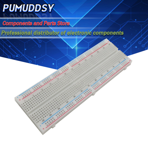 Tablero de 830 puntos sin soldadura PCB tablero de pan MB-102 MB102 prueba desarrollar DIY ► Foto 1/2