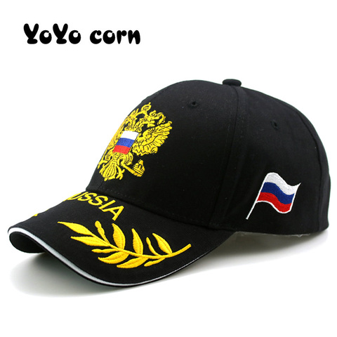 Damas moda nueva de Rusia bordado gorra de béisbol de moda al aire libre visera sombrero hombres mujeres casual ajustable sombreros de algodón deportes gorras ► Foto 1/6