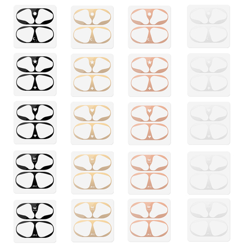 Etiqueta protectora de polvo de Metal para Airpods 2 1 pegatina protectora de piel para auriculares Airpods de Apple ► Foto 1/6