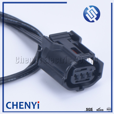 1 Juego 3 Pin/vías lámpara faro Sensor de árbol de levas conector de clavija con 30cm 22AWG de alambre para Toyota Lexus Sumitomo 6189-1129 ► Foto 1/5