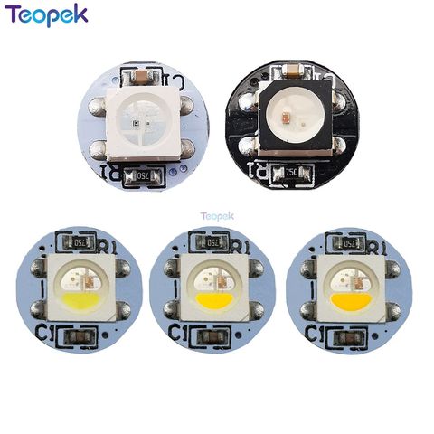 Disipador de calor PCB negro blanco DC5V, 10-500 Uds. SMD 5050 WS2812B RGB SK6812 RGBW, Chip LED direccionable con Mini placa PCB (10mm * 3mm) ► Foto 1/6