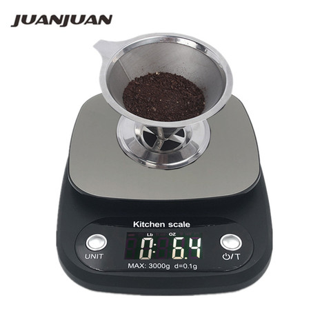 Báscula de Cocina Digital retroiluminada, 10kg/1g, 3kg/0,1g, para el hogar, joyas y comida, peso, báscula para cocina electrónica, 40% de descuento ► Foto 1/6