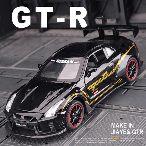 Envío Gratis nuevo 1:32 NISSAN GT-R R35 coche en miniatura de aleación Diecasts y vehículos de juguete coches de juguete chico juguetes para niños regalos juguete de niño ► Foto 1/5