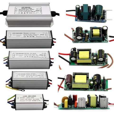 Impermeable LED Chip controlador de fuente de alimentación transformador de 10W 20W 30W 50W 100W de corriente para bombilla de foco LED Chip ► Foto 1/6