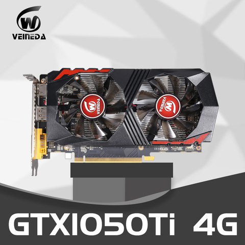 Tarjeta de vídeo GTX1050Ti para ordenador, tarjeta gráfica PCI-E GTX1050Ti GPU 4G 128Bit DDR5 para nVIDIA Geforce Game DP ► Foto 1/6