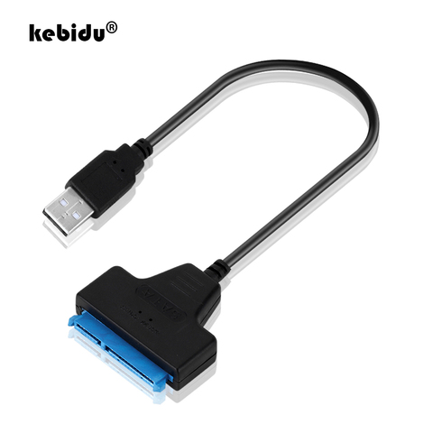 Kebidu USB 3,0 de alta velocidad 2,0 a Cable Sata 22 Pin 2 5 