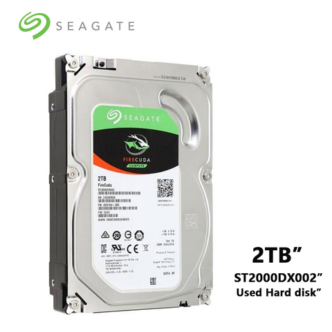 Seagate 2TB FireCuda de SSHD (estado sólido unidad híbrida)-7200 RPM SATA 6 Gb/s 64MB Cache 3,5 pulgadas HDD (ST2000DX002) ► Foto 1/1