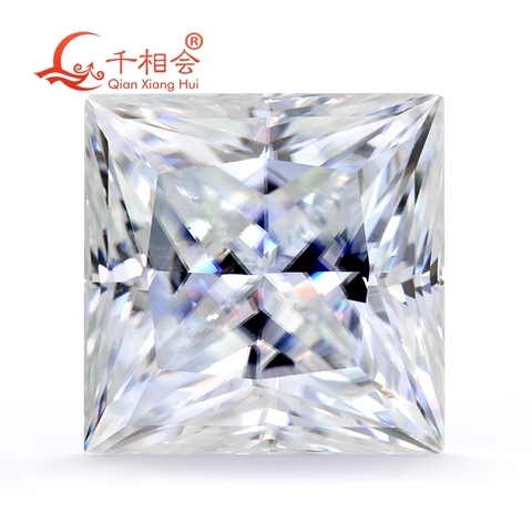 Qianxianghui-diamante cortado DF GH IJ, 5-15mm, forma de cuadrado blanca, material Sic, moissanita, Gema suelta ► Foto 1/6