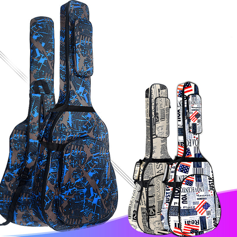 Funda de tela Oxford 600D resistente al agua, correa acolchada de doble costura, funda para guitarra acústica clásica de 40/41 pulgadas ► Foto 1/6