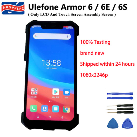 Pantalla LCD para Ulefone Armor 6, montaje de digitalizador con pantalla táctil, 100% probado, con película, para Ulefone Armor 6 / 6E / 6S ► Foto 1/4