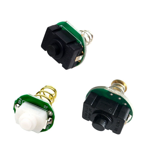 Módulo de interruptor de 17mm, 20mm, 22mm, montaje de pulsador, botón, resorte chapado en oro para linterna LED T6 U2 L2 XPL ► Foto 1/4