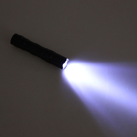 ¡Caliente! Mini linterna LED impermeable linterna de bolsillo linterna portátil batería AA potente Led para caza Camping al por mayor ► Foto 1/6