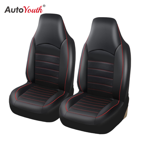 AUTOYOUTH, fundas de asiento delantero de coche con estilo a la moda, funda para asiento de coche Espalda alta cubo para coche, Protector Interior de asiento de coche, 2 uds. ► Foto 1/6