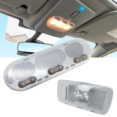 1-Botton 3-Botton luz trasera Interior del coche de la lámpara de luz de techo de lectura lámpara de techo para nissan qashqai j10 08-17 Por Sunny para marzo de ► Foto 1/6