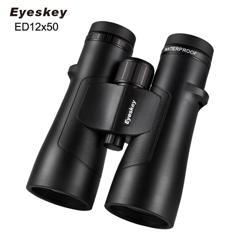 Eyeskey-prismáticos impermeables 12x50 IPX8, prismáticos con recubrimiento múltiple de fase, prisma óptico Bak4, telescopio de alta potencia ► Foto 1/6