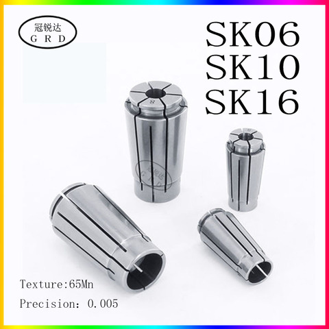 Pinza de mandril SK precision 0.005 SK6 10 16, torno CNC de alta precisión, cortador de fresado, Portabrocas, 3.175, 3 ~ 16mm, 1 unidad ► Foto 1/6