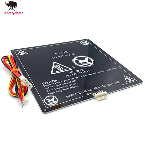 Piezas de impresora 3D, 1 Uds., black MK3 220x220x3MM, cama caliente de aluminio más reciente para soporte de cama caliente, accesorios de impresora 3d 12V180W ► Foto 1/1