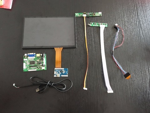 Módulo LCD capacitivo para coche, pantalla táctil IPS de 10,1 pulgadas, 1280x800, con respaldo USB, VGA, 2AV, Raspberry Pi 3, mando a distancia ► Foto 1/6