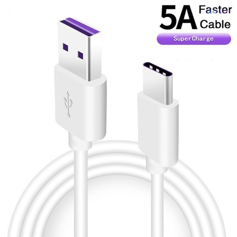 Cable USB 5A tipo C para Huawei P30, P20 Pro lite, Mate20, 10 Pro, P10 Plus, USB 3,1, Original ► Foto 1/1