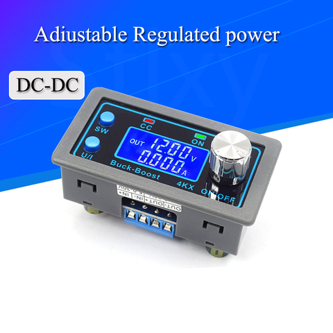 Convertidor de DC-DC Buck Boost, módulo de alimentación de laboratorio regulada ajustable, CC, CV, 0,5-30V, 4A, 5V, 6V, 12V, 24V, ZK-4KX de fuente de alimentación ► Foto 1/6