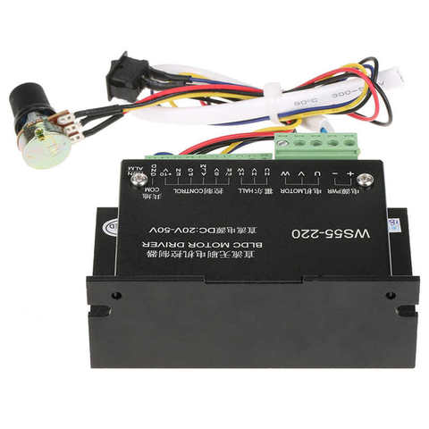 Controlador de Motor WS55-220, DC 48V 500W, controlador de Motor BLDC, herramienta eléctrica de 20-50 VDC ► Foto 1/1