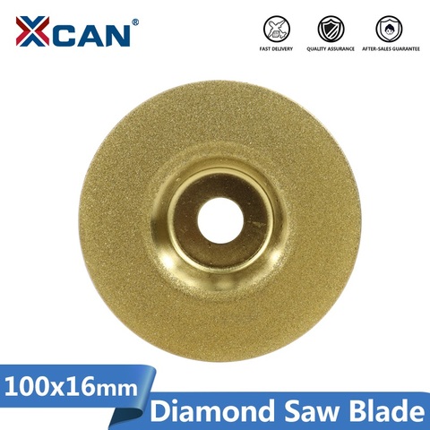 XCAN-hoja de sierra de diamante recubierta de Titanio, disco de sierra Circular de 4 pulgadas (100mm) para amoladora angular de grano 240 ► Foto 1/6