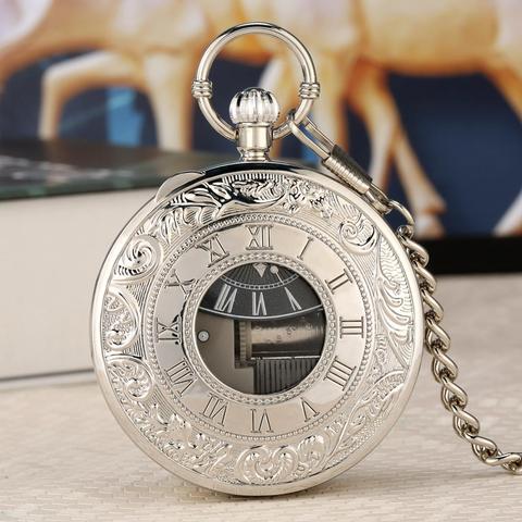 Reloj de bolsillo antiguo Musical de Lago de los Swan, colgante de música, números romanos, Vintage, cubierta de exhibición, 2022 ► Foto 1/6