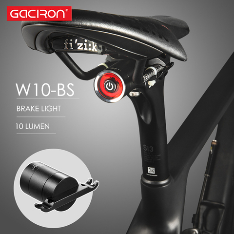 GACIRON USB de carga de luz trasera de bicicleta linterna inteligente Sensor de freno luz de camino de MTB ciclo trasera Led impermeable bicicleta luces traseras ► Foto 1/6