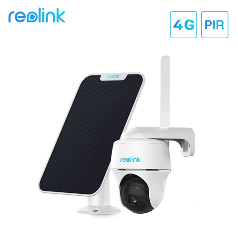 Reolink-cámara con batería GO PT 4G LTE 1080p, panel solar, detección de movimiento PIR con inclinación de giro, audio bidireccional para seguridad en exteriores ► Foto 1/6