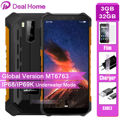 Ulefone-teléfono inteligente Armor X5, móvil resistente al agua IP68, Android 5,5, pantalla de 9,0 pulgadas, 3GB RAM, 32GB rom, batería de 5000mAh, 4G, SIM Dual, NFC ► Foto 1/6