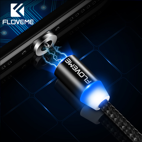 FLOVEME-Cable de carga Micro USB magnético para móvil, Cable de carga rápida tipo C para iPhone 11 Pro 11 7 8, Samsung Huawei ► Foto 1/6