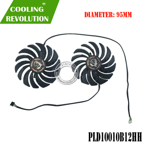 Ventilador de refrigeración para tarjeta Z de videojuegos, ventilador de 95MM PLD10010B12HH DC12V 0.40A 4PIN RTX2070 X-8G ► Foto 1/4