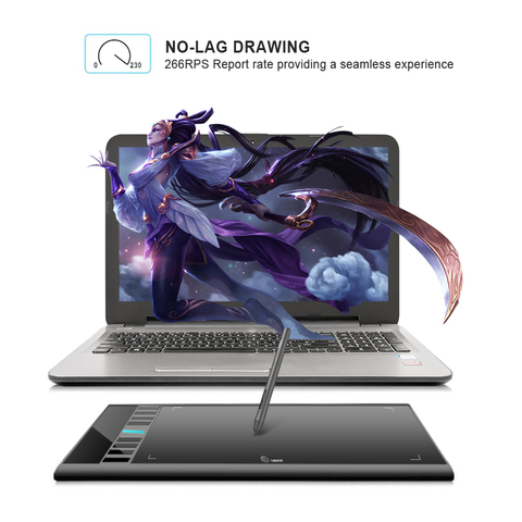 8192 nuevo UGEE M708 actualizaciones tableta gráfica dibujo Digital tableta dibujo electrónico arte dibujo tablero 10x6 pulgadas área activa 2022 nivel ► Foto 1/5